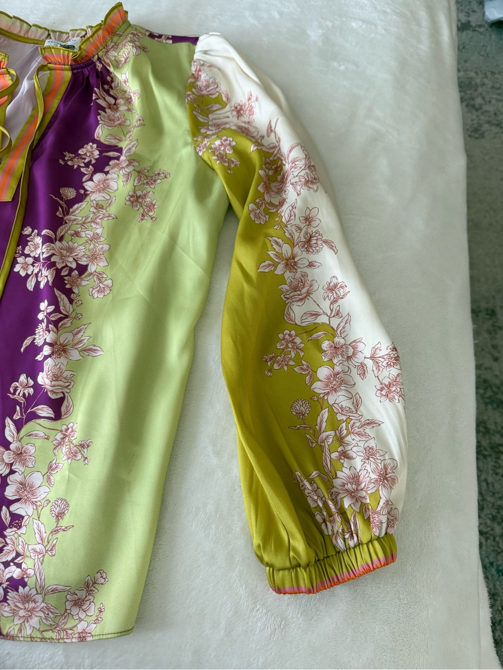 Current Air BlouseWomens Medium Multicolor Floral Boho D87 - Picture 2 of 8